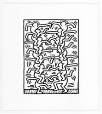 Картина Keith Haring - 1984 B 475